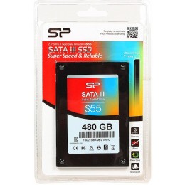 SSD накопитель Silicon Power SSD 480Gb S55 SP480GBSS3S55S25 {SATA3.0, 7mm}